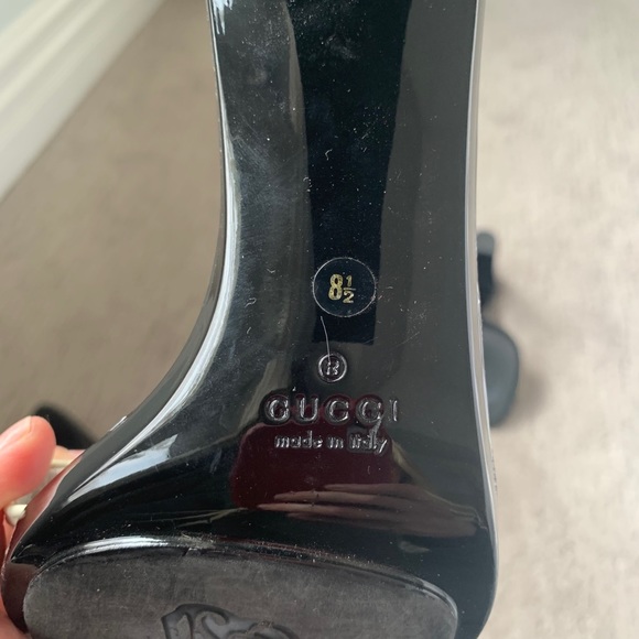 Gucci patent leather heeled slides - Picture 3 of 4